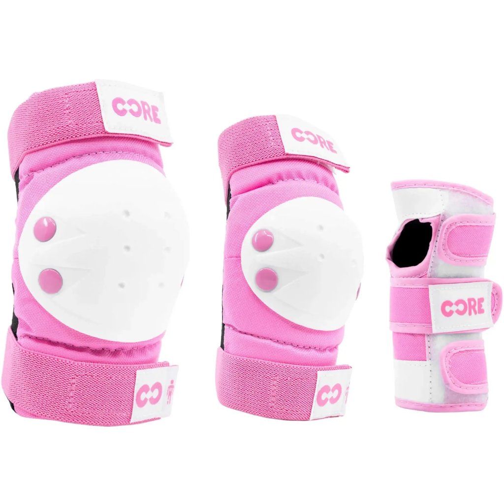 Chrániče kolen a loktů CORE Junior All Pink