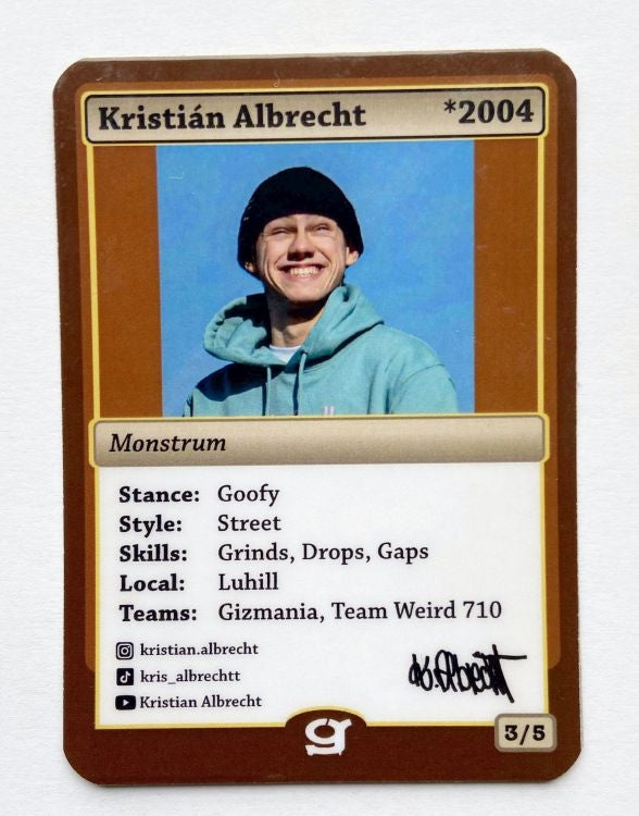Kartička jezdce Kristián Albrecht LTD